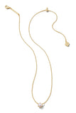 Ashton Gold Pendant Necklace in White Pearl