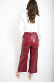 Burgundy Leather Pants