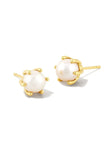 Ashton Gold Pearl Stud Earrings