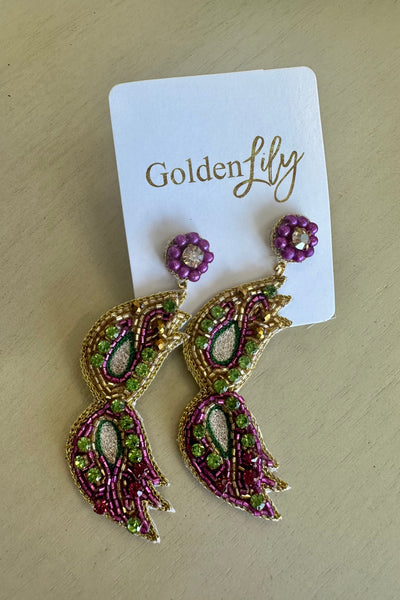 Mardi Gras Mask Earrings