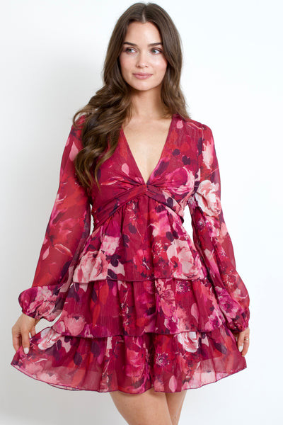 Wild Rose Shimmer Dress