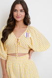 Yellow Gingham Set