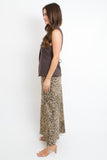 Animal Print Slip Skirt