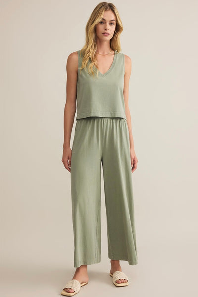 Scout Jersey Flare Pant // avocado