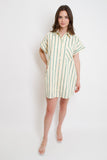 Lana Striped Shirt Dress