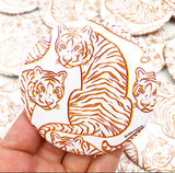 Sassy Tigers // Game Day Button