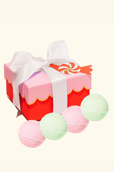 Christmas Scalloped Bath Balm Set