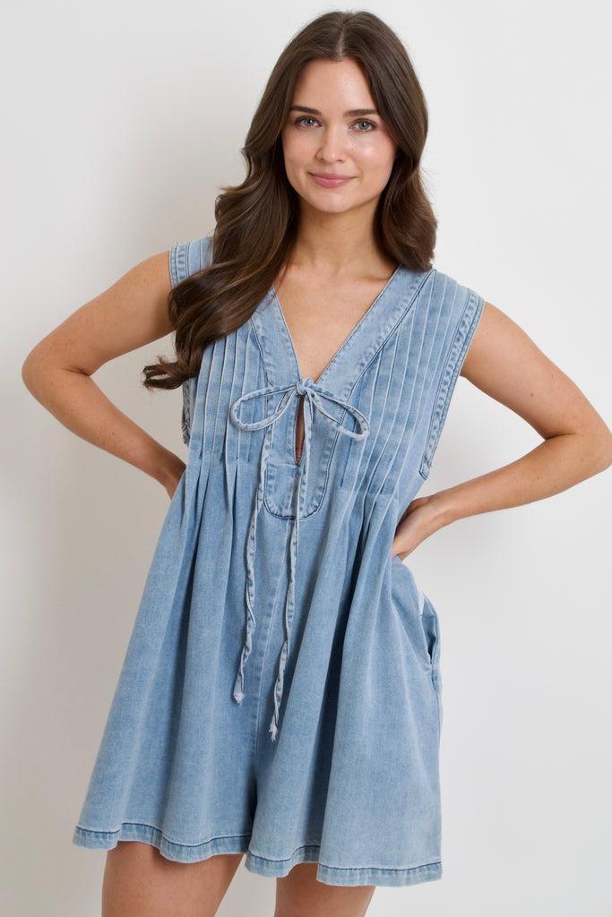 Lyla Denim Romper