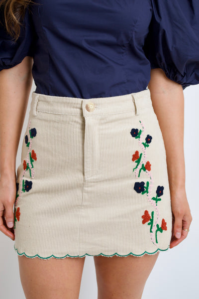 Elena Embroidered Skirt