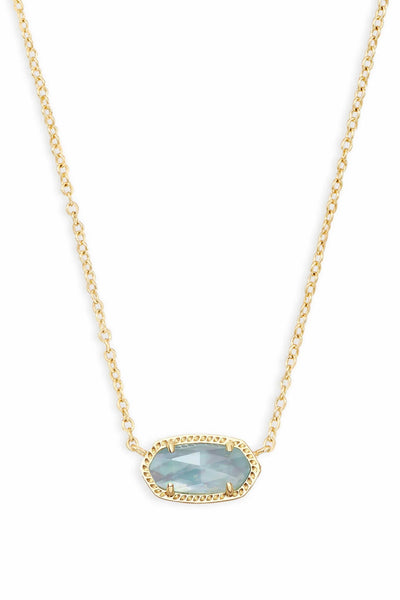 Elisa Necklace in Light Blue Illusion