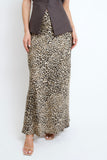 Animal Print Slip Skirt