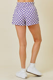 Purple Checkerd Shorts