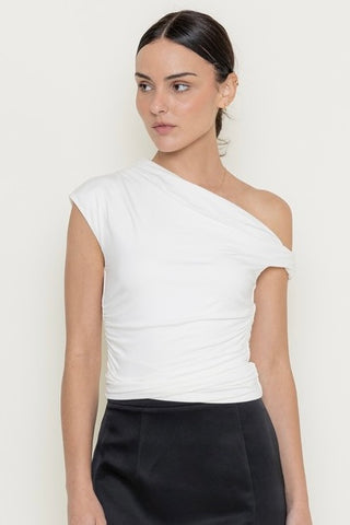 Alkia Twist Top // white