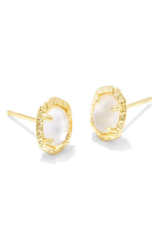 Daphne Gold Stud Earrings // 2 colors