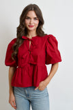 Scarlet Tie Top