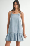 Rosie Denim Bow Dress