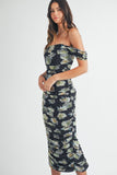 Laurel Floral Midi Dress