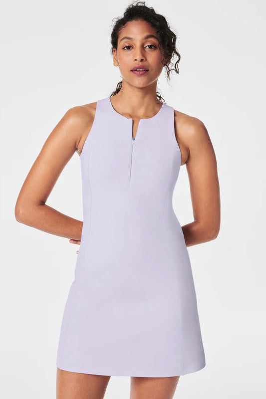 SPANX // Get Moving Zip Front Dress in Violet Air