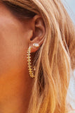 Daphne Gold Stud Earrings // 2 colors