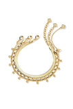 Kassie Set of 3 Chain Bracelets in Gold