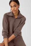 SPANX® AirEssentials Half Zip Sweater // smoke