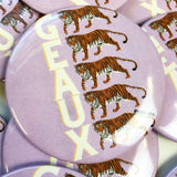 Geaux Lavender // Game Day Button