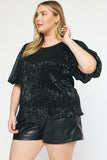 Holiday Sequin Top // curvy