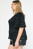 Holiday Sequin Top // curvy