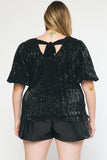 Holiday Sequin Top // curvy