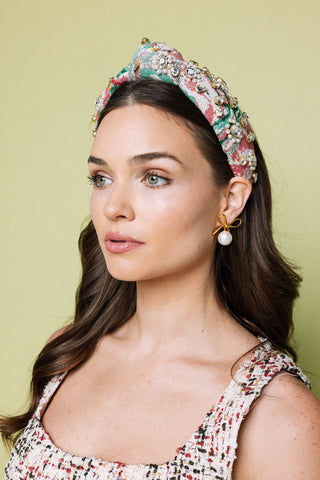 HELLO EDIE // Jacquard Geode Embellished Headband