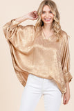 Mary Jane Metallic Top