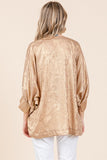 Mary Jane Metallic Top