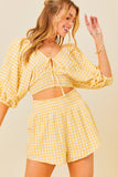 Yellow Gingham Set